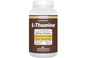 L-Theanine 185, L-Theanine Extra Strength veggie 185 capsules - Vitaminon