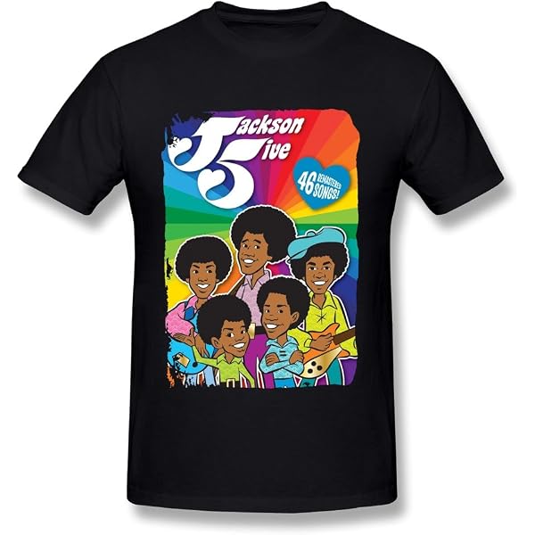Maglietta Retrò Jackson 5 Con Young Michael Jackson Anni '70, Nuova Con Etichette