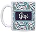 Gigi Mothers Day Gift for Gigi Birthday Gift Gigi Grandma Gifts 11oz Ceramic Coffee Mug with Handle Paisley