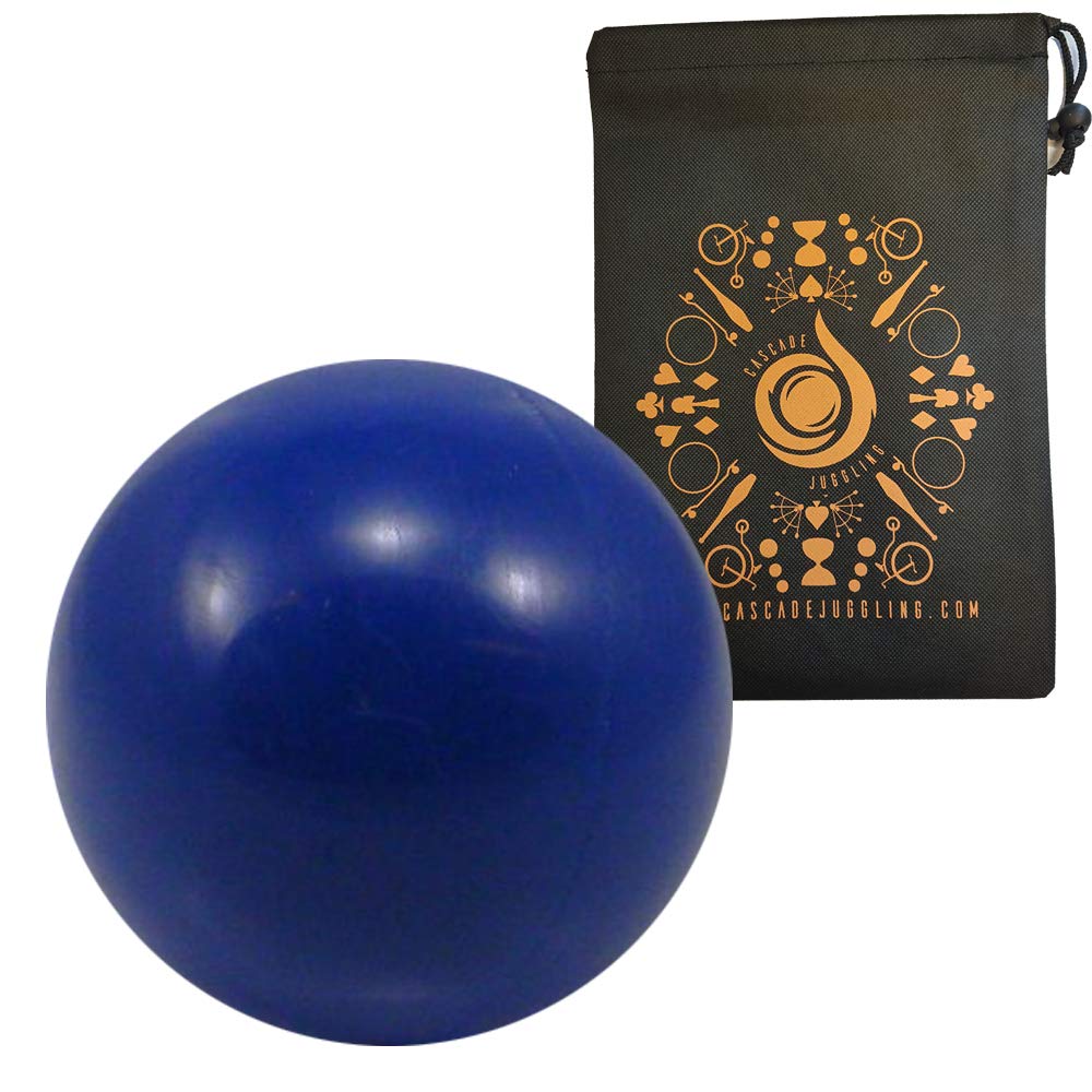 Cascade Juggling 100mm Practice Contact Ball - Beginner Contact Juggling Ball Bag (Blue)