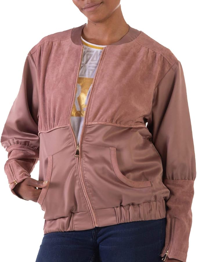 Women's Satin Bomber Jacket Clothing
