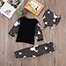 3Pcs/Set Newborn Baby Girl Boy Deer Tops T-shirt+Leggings + Hat Outfits Pajamas Set