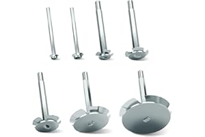 XINRINTONG PVC Fitting Saver, 7 Pcs Pipe Reamer Tool for Removing SCH 40 from Hub, 1/2 Inch, 3/4 Inch, 1 Inch, 1-1/2 Inch, 2 Inch, 3 Inch, 4 Inch for PVC Plumbing, Fits 1/2" Variable Speed Power Drill