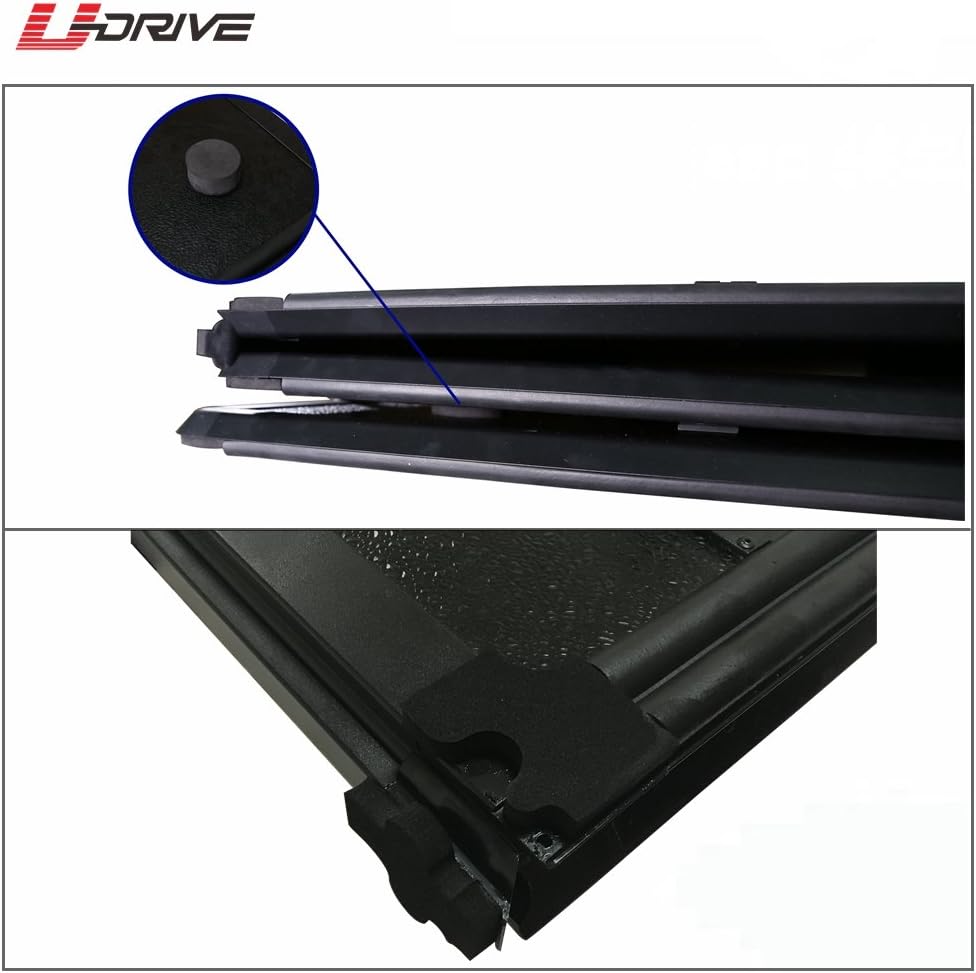 Amazon Com U Drive Auto Tri Fold Hard Solid Tonneau Cover For 2004 2018 Ford F 150 With 5 5ft 66in Bed Not Fit Raptor Series Automotive