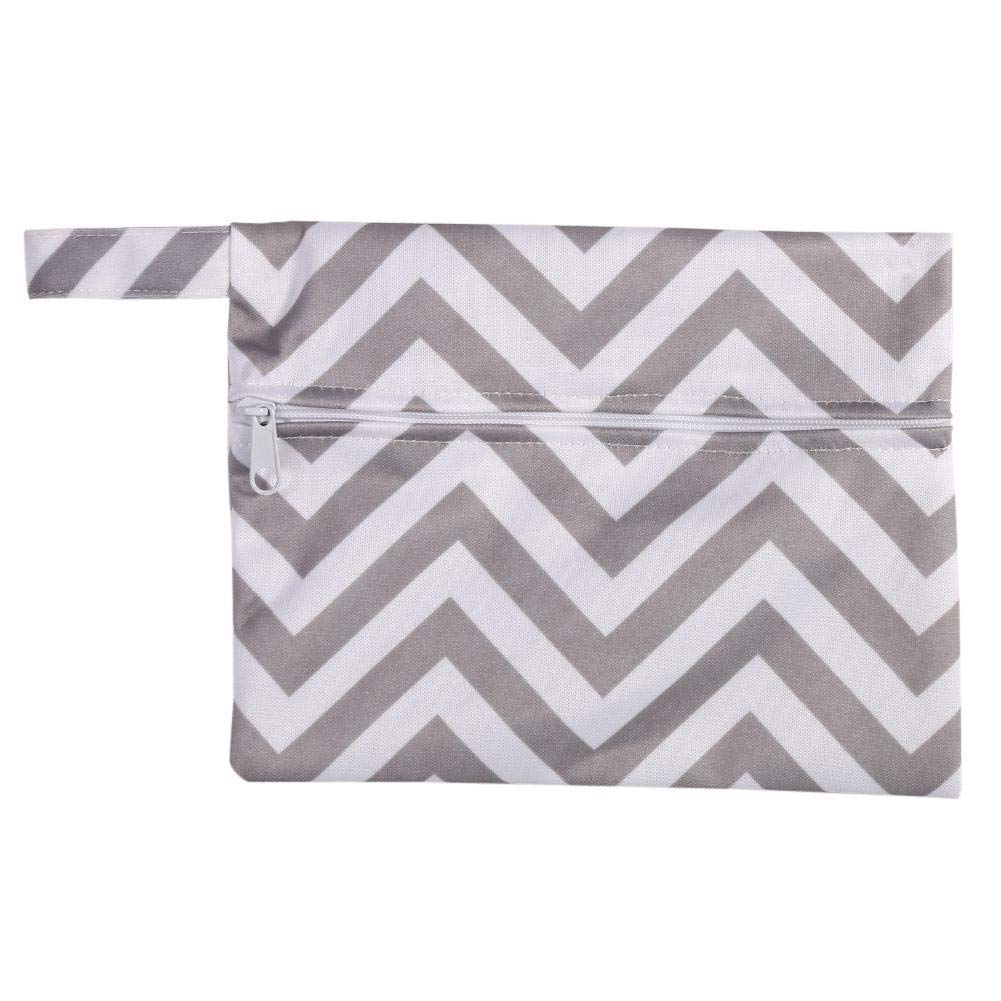 Menstrual Pads Bag, Waterproof Reusable Mini Wet Bags Pouch with Zippered Fits Female Used for Menstrual Pad Sanitary Napkin Menstruation Kit(WSDD1)