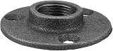 Hyuduo 10pcs Black Malleable Iron Pipe Flange BSP Threaded DN20 3/4 Inch view 8
