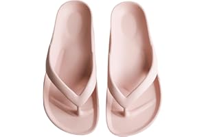 GETOEU Arch Support Flip Flops for Women and Men Soft Cushioning EVA Thong Sandals with Thick Sole, Non-Slip Shower and Beach