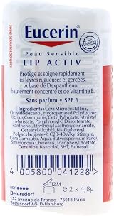 Eucerin Active Care Lips 1 + 1 Free Hydrating Lip Balm 2x Pack view 2