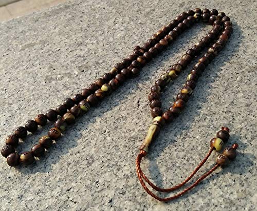 Muslim Tasbih 99 Beads AMN106 Islam Prayer dhikr Beads with Allah Muhammad Names Engraved