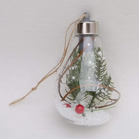 Hergon Led Clair Boule De Sapin De Noël à Suspendre Ampoule