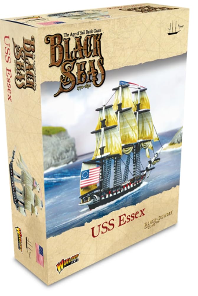 Warlord Games USS Essex 1/700 Scale Miniature for Black Seas Highly Detailed Age of Sail Era Miniatures for Table-top Wargaming