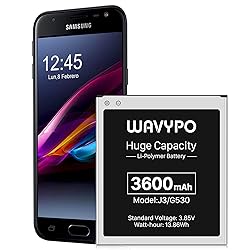 WAVYPO Battery for Galaxy J3,Upgraded 3600mAh