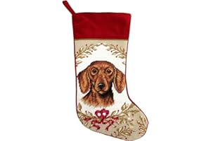 123 Creations C970-17 Dachshund Needlepoint Stocking