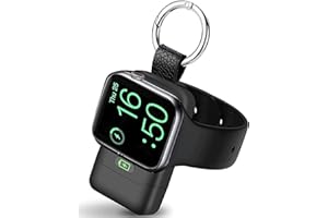 Portable Wireless Charger for Apple Watch,HUOTO iWatch Charger 1400mAh Smart Keychain Power Bank,Portable Magnetic iWatch Charger for Apple Watch Series 9/8/7/6/SE/5/4/3/2/1/UItra/UItra 2