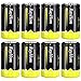 Rechargeable D Batteries 10,000mAh 8Pack - RayHom Rechargeable D Batteries 10,000mAh 1.2V Ni-MH High Capacity High Rate D Cell Size Battery with Box (8 Pack) primary