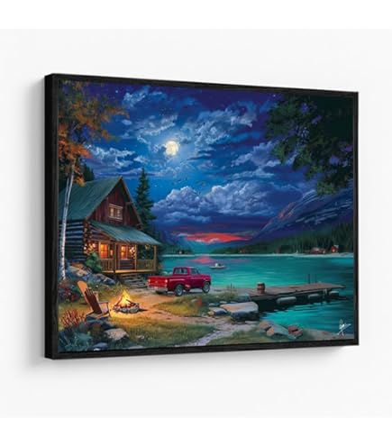 Amazon.com: Crossing the Ohio River Photography Art Poster Print
