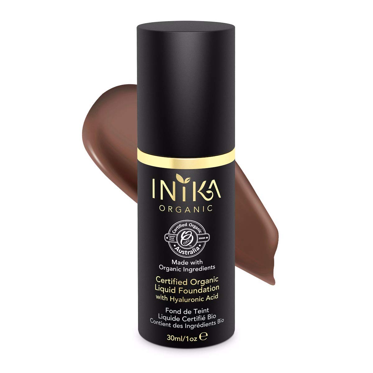 INIKA Certified Organic Liquid Foundation Cocoa 30 ml