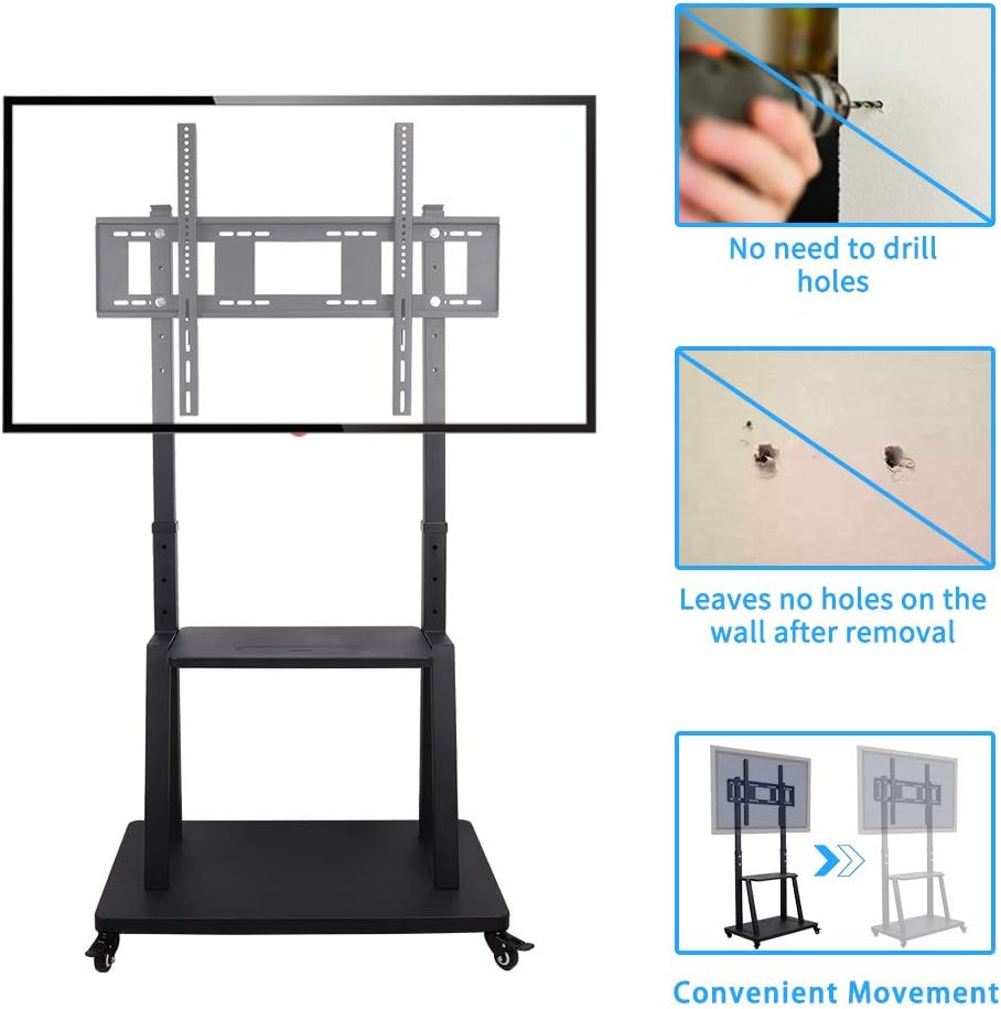 UNHO Mobile TV Stand with Castors - Image 3