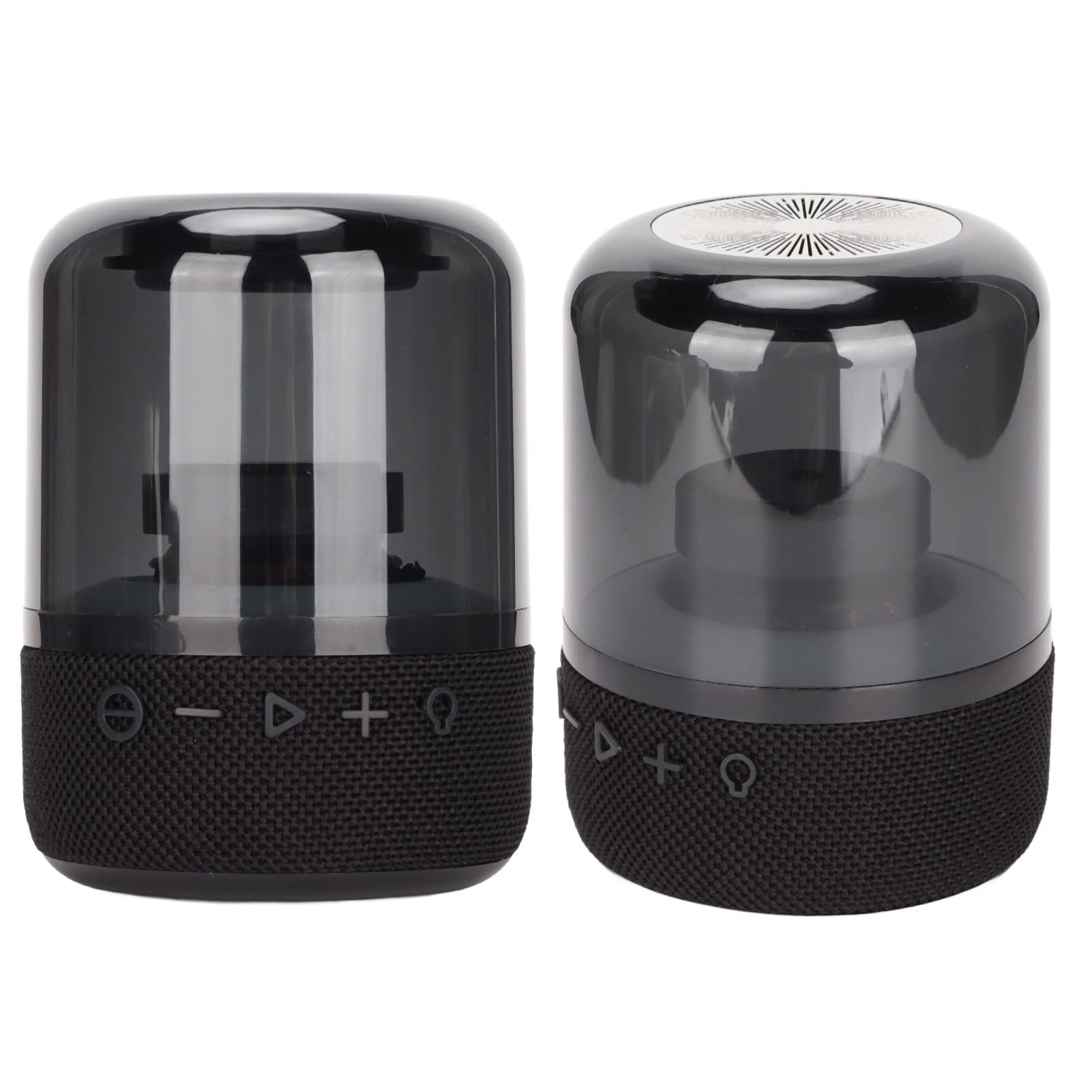 Goshyda Portable Bluetooth Speaker, Colorful Glass Stereo Sound Wireless 1200mAh Speakers, USB Powered with 3 Light Modes, for Home Outdoors Travel