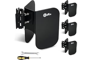 TOBUMO 4 Pack E-Track Wheel Chock for E-Track System |E Track Motorcycle Wheel chocks for Dirt Bikes|E-Track Accessories for Enclosed Trailer E-Track Wall Mount Motorcycle Tire for Garages Trailers