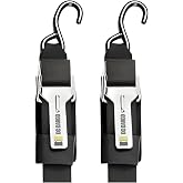 DC Cargo Mall 2" x 84" Transom Tie Down Straps &ndash; Heavy-Duty Boat Trailer Straps for Bass Boats, Jet Skis &amp; More, Secure Fit, Easy to Use - Marine Boat Accessories