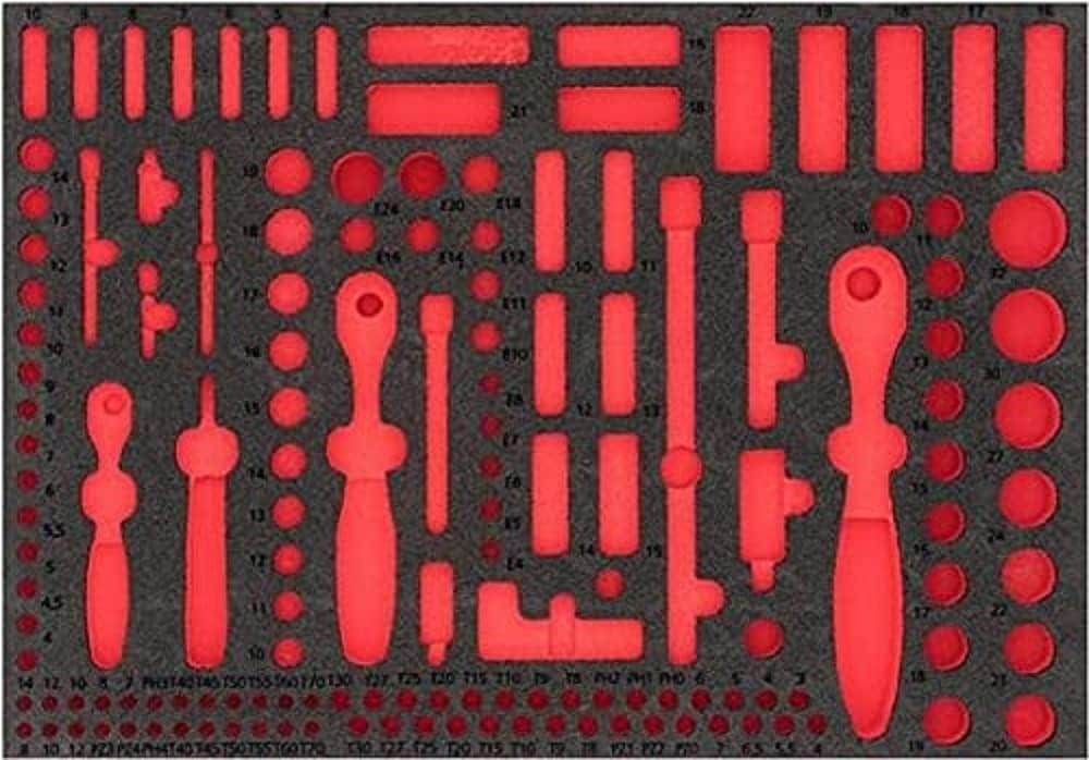 Vigor Vigor_V4130 Component Soft Foam Inserts for Socket Tool Set