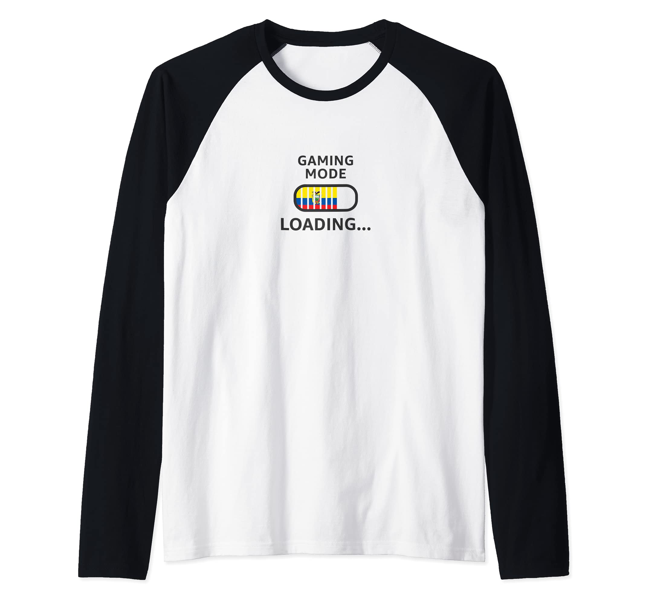 Flag Ecuador Raglan Baseball Tee