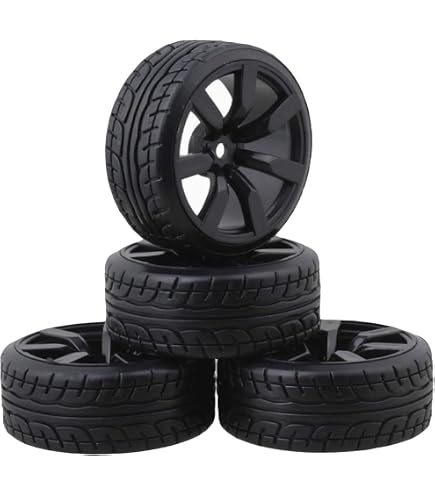 Pneumatici In Gomma Per Auto Rally RC Scala 1/10 - Compatibili Tamiya TT01 TT02 XV01 HSP
