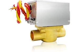 LONSGE For Honeywell GID-661677 V8043E1012 Zone Valve, 3/4" Sweat Zone Valve, 2-Way 4-Wire Normally Closed 24V 50/60Hz 18"Leads V8043e1012, 10 Years Warranty