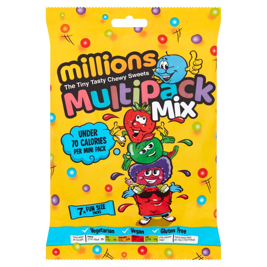 Millions Multipack Mix The Tiny Tasty Chewy Sweets, 115g