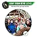iPhone Lens Kit Includes 230° Fisheye Lens, 15X Macro Lens & 0.65X 130° Super Wide Angle Lens Clip on Cell Phone Lens Camera Lens Kits for iPhone 7, 6s,6,5s,S7,S7 Edge, S6,S6 Edge HD Camera Lens Kit
