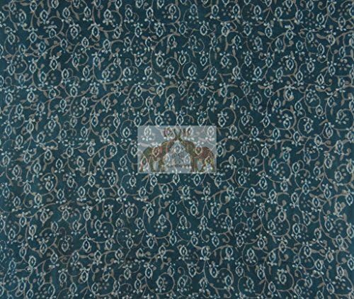 Block Print Fabric Indian Cotton Printed Fabric Soft Voile Whight Fabric Indian Designer Jaipuri Fabric