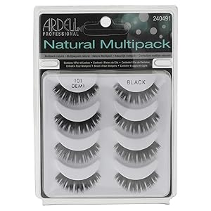 Ardell Natural Multipack Lashes - 101 Black 4 Pairs