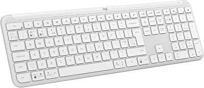 Logitech Signature Slim K950 Wireless Keyboard UK QWERTY White Bluetooth