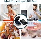 ACWOO Small Pill Cutter 2 in 1 Portable Cutter and Storage Black view 7