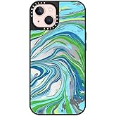 CASETiFY Mirror Case for iPhone 13 [Reflective / 5ft Drop Protection/Compatible with Magsafe] - NO Monday Blues - Silver on Black