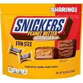 SNICKERS Fun Size Chocolate Peanut Butter Caramel Candy Bars 8.29 Oz Bag | Fun size candy bars, peanut butter chocolate, milk chocolate, caramel &amp; peanuts, individually wrapped candy for sharing snack