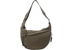 Sanxiner Crescent Bag for Women Men Nylon Crossbody Bags Multi-Pocket Sling Bag Roomy Hobo Bags Moon Bag Slouchy Dumpling Bag