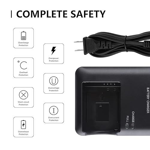NB-10L CB-2LC Battery Charger for Canon: Compatible with CB-2LCC CB-2LCE  PowerShot SX40 HS SX50 HS SX60 HS G1X