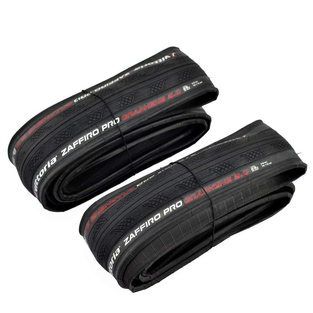 Vittoria Zaffiro Pro G2.0 Graphene Folding Tyre 700x28C Black 2 Tyres VT2093