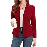 MINTLIMIT Women's Casual Blazer Long Sleeve Open Front Business Work Office Blazer Jacket with Pockets 2025
