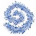 iPEGTOP 19.7ft Christmas Tinsel Garland, Classic Thick Colorful Reflections Shiny Sparkly Soft Party Hanging Tinsel Ornaments Ceiling Christmas Tree Decorations, 4 inch Wide - Blue