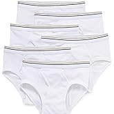 Stafford 6 Pack 100% Cotton Low-Rise Briefs White (Medium)