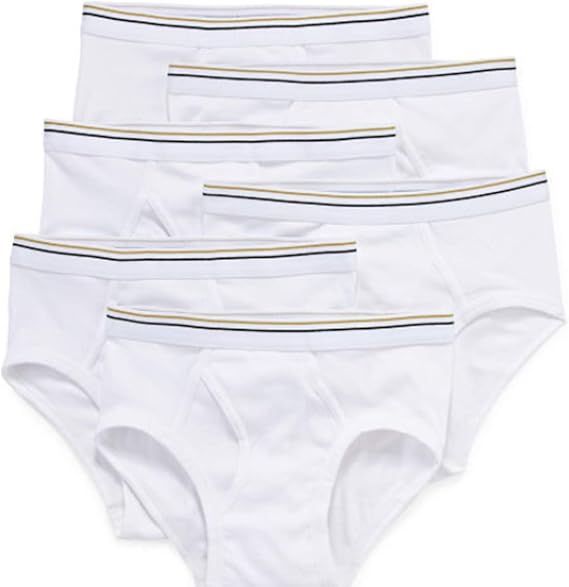 Stafford 6 Pack 100 Cotton LowRise Briefs White at Amazon Men’s