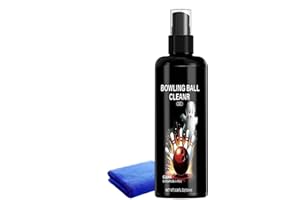Bowling Ball Cleaning Kit - 100ml with Towel Sports Gear Care Set, Lane Performance Enhancer, surfac Oil Remover Solution, Gr