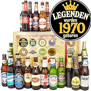 Legenden 1970 / 24x Weltbiere/Geburtstagsgeschenke für Sie/Adventskalender Bier Welt