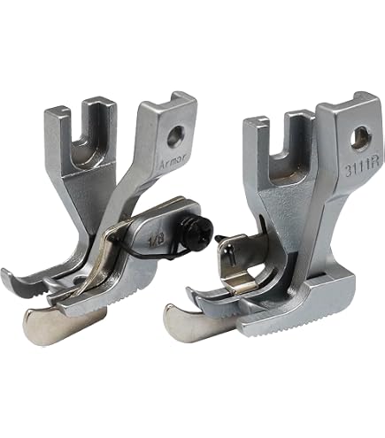 Piedini Lisci Per Macchina Da Cucire A Piede Trasportatore – Set Esterno E Interno Per Brother B797, Consew 205RB, Chandler DY-337 – Parti U-192 E U-193