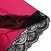 Ekouaer Women's Sexy Nightwear Lace Chemise Nightgown Cotton Sleepwear (S, Rosered)