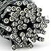 Qedertek Solar String Lights, 2 Packs 100 LED, 33ft, Warm White, Waterproof Outdoor Decoration Lighting, for Wedding, Holiday Event Party, Tree and House Decor