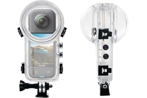 O'woda Invisible Waterproof Housing Case for Insta360 X4, Invisible Dive Case Underwater Protective Shell for Insta360 X4 Camera Accessories - 164 FT
